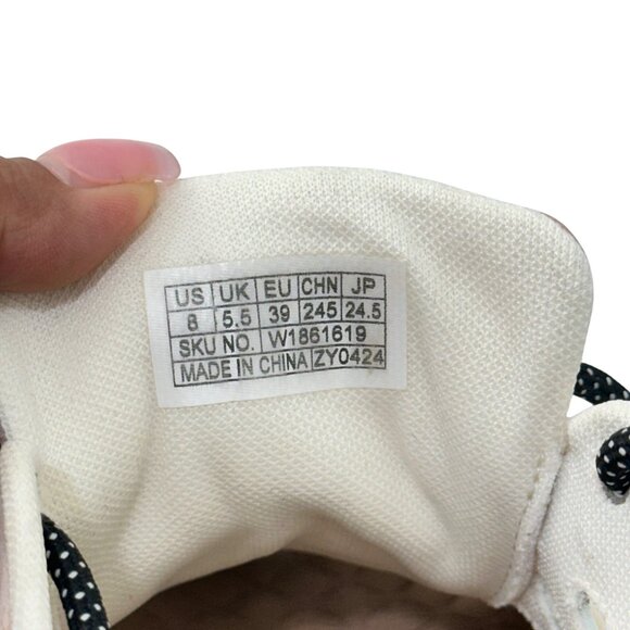 Uin Womens Artistic Sneakers Size 8 Cut-Out Design Comfort Fit Beige Multi-Color - Picture 4 of 16